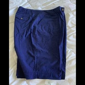 Dark blue BASIC EDITIONS walking shorts. New without tags